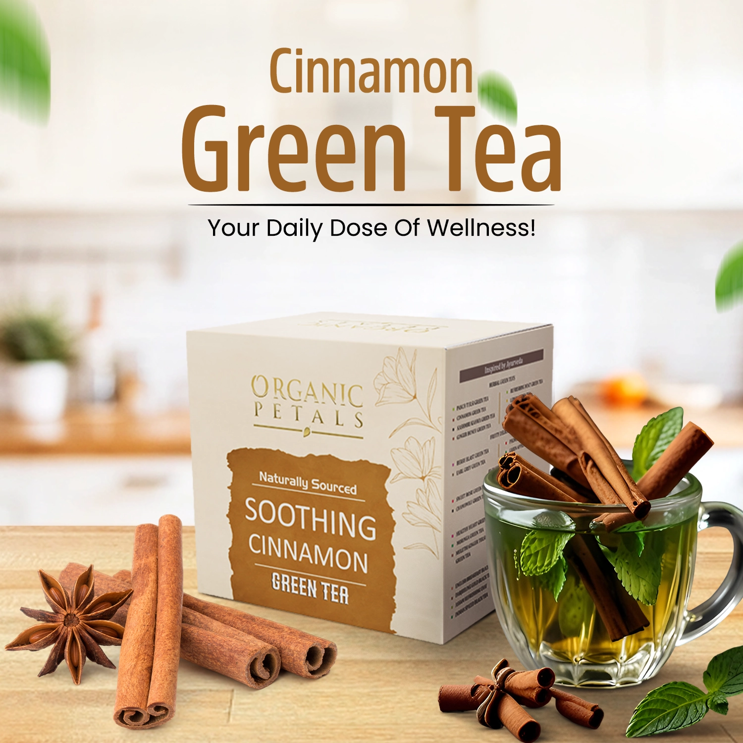 Soothing Cinnamon Green Tea