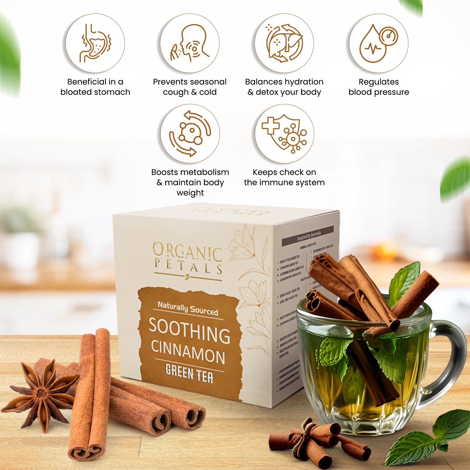 Soothing Cinnamon Green Tea