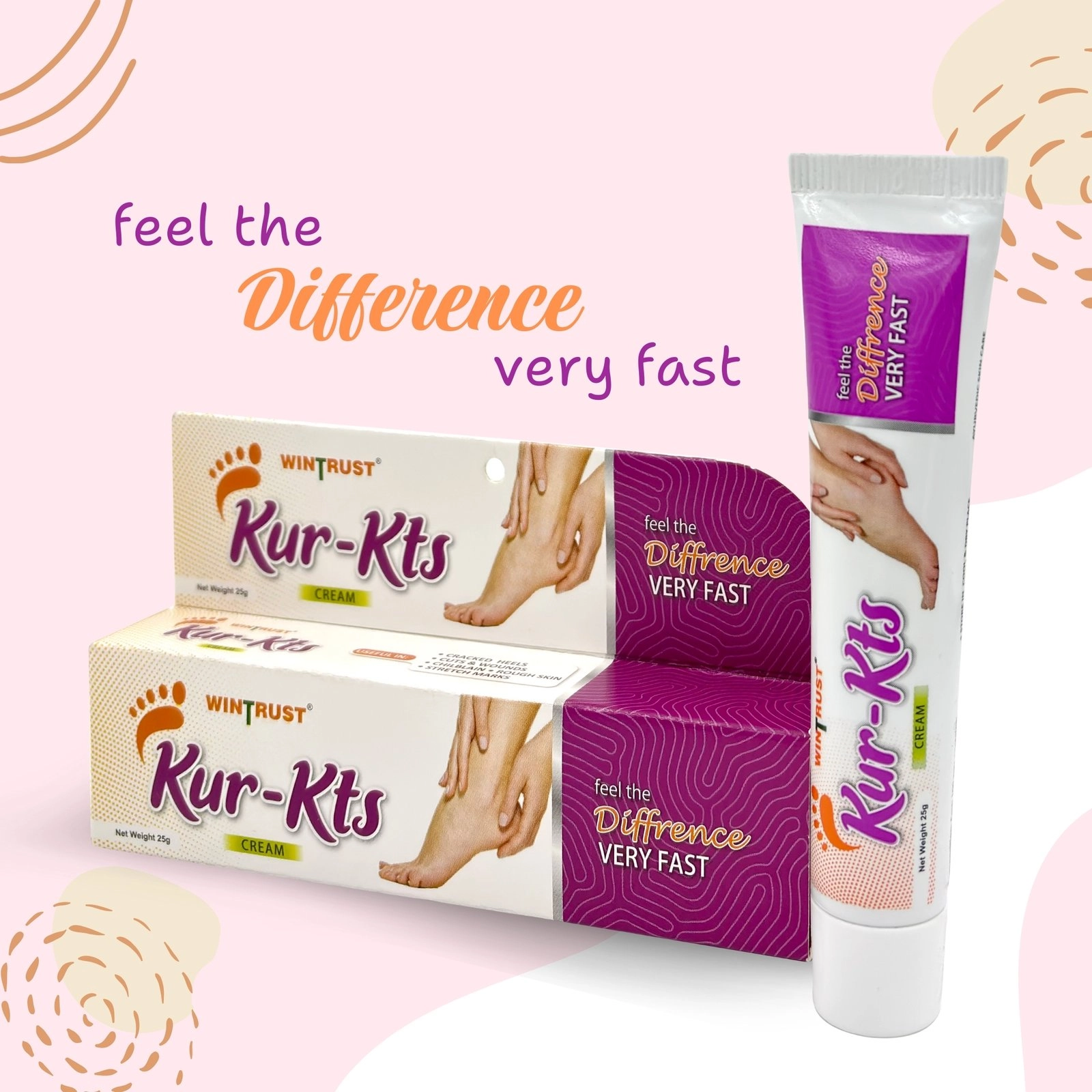 Kur-Kts Cream, Ayurvedic Foot care cream, 25 Gms