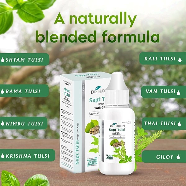 DR KOOIN Sapt Tulsi Drops With Giloy