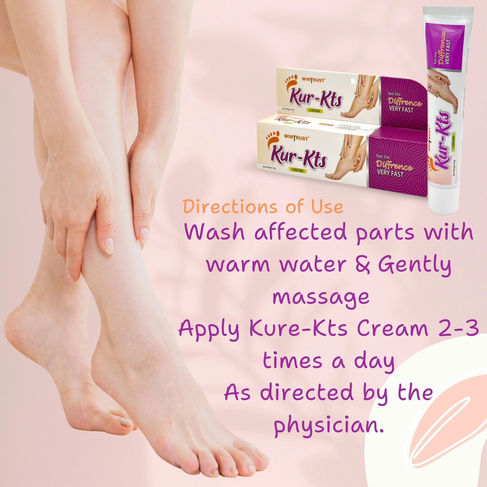 Kur-Kts Cream, Ayurvedic Foot care cream, 25 Gms